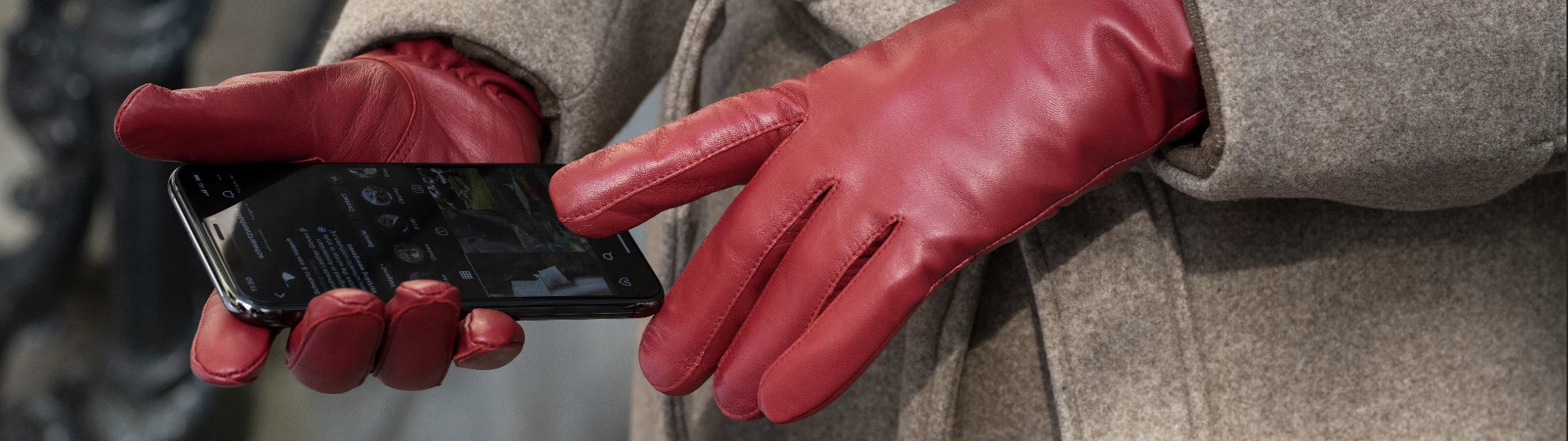Leather Gloves Touchscreen