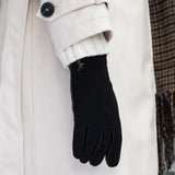 Nora - sheepskin leather gloves with faux fur lining & touchscreen feature - Schwartz & von Halen - US - 9