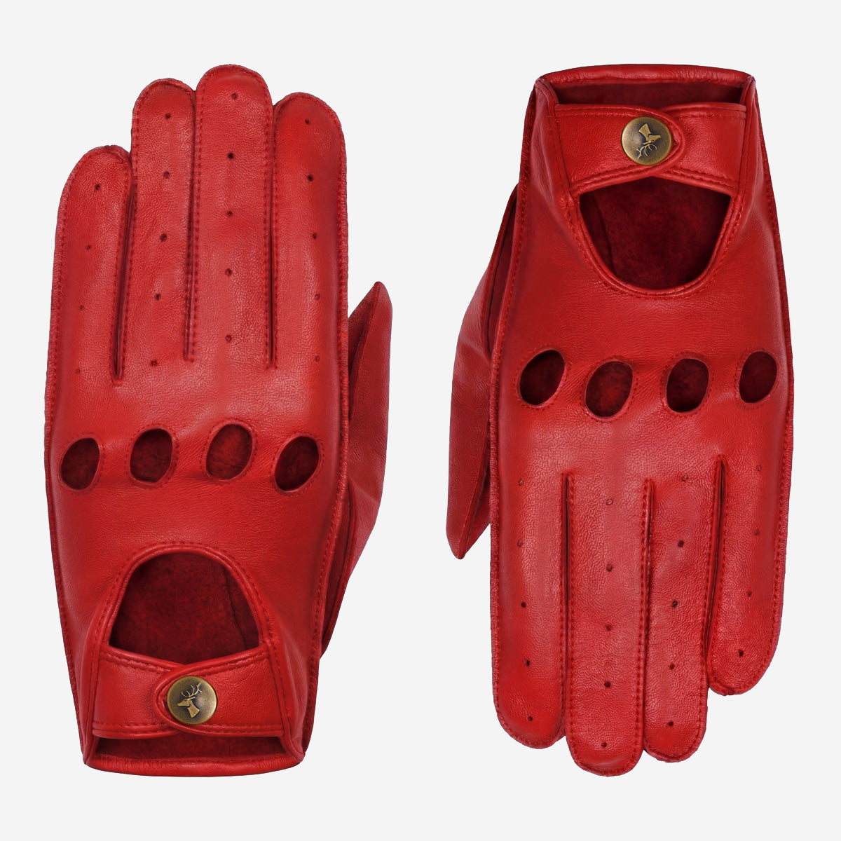 Autohandschuhe – Damen – Rot – Touchscreen – Schwartz & von Halen®
