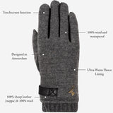 Brody – sheepskin leather gloves with warm fleece lining & touchscreen feature - Schwartz & von Halen - US - 11
