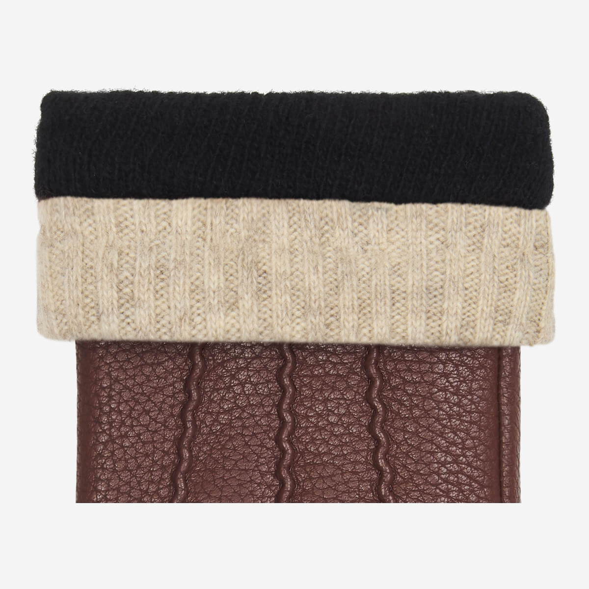 Emily (brown) – deerskin (American deerskin) leather gloves with warm wool lining - Schwartz & von Halen - US - 3