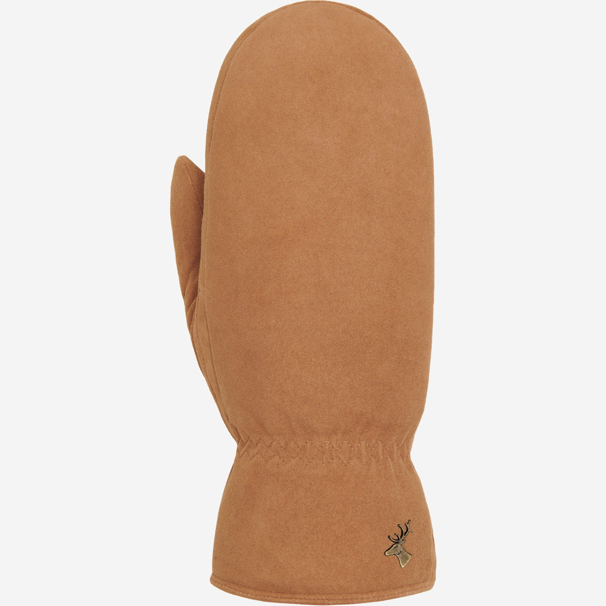 Hailey (camel) - suede goatskin mittens with luxurious sheep fur lining - Schwartz & von Halen - US - 1