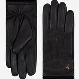 Harvey (black) - goatskin leather gloves with luxurious wool lining & touchscreen feature - Schwartz & von Halen - US - 2