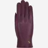 Ivy (purple) - sheepskin leather gloves with wool/cashmere lining & touchscreen feature - Schwartz & von Halen - US - 1