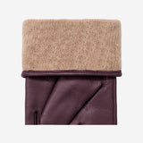 Ivy (purple) - sheepskin leather gloves with wool/cashmere lining & touchscreen feature - Schwartz & von Halen - US - 3