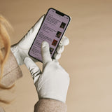 Ivy (white) – Sheepskin leather gloves with wool/cashmere lining & touchscreen feature