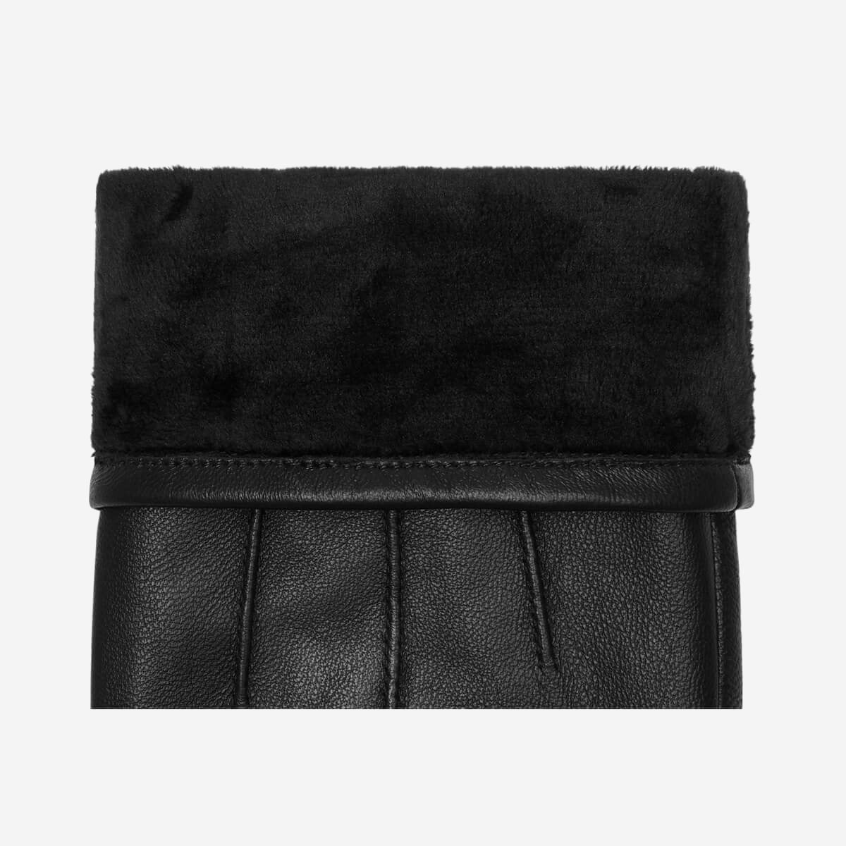 Jake (black) - sheepskin gloves with warm fleece lining & touchscreen feature - Schwartz & von Halen - US - 3