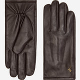 Jake (dark brown) - sheepskin gloves with warm fleece lining & touchscreen feature - Schwartz & von Halen - US - 2