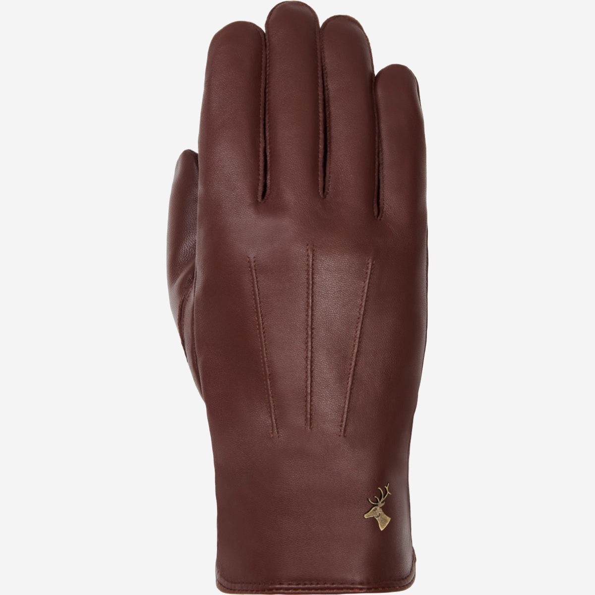 James (brown) - classic sheepskin leather gloves with luxurious cashmere lining & touchscreen feature - Schwartz & von Halen - US - 1