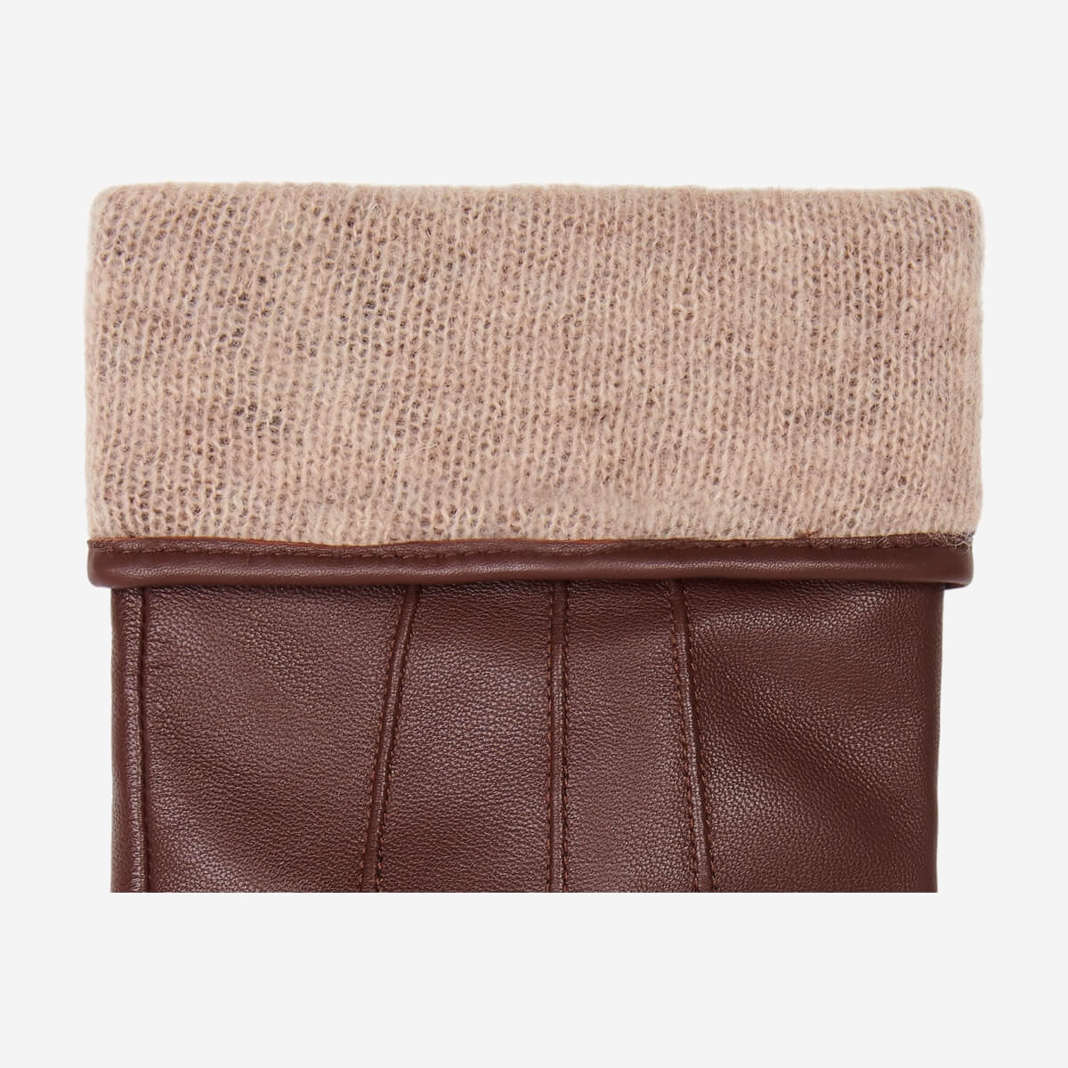 James (brown) - classic sheepskin leather gloves with luxurious cashmere lining & touchscreen feature - Schwartz & von Halen - US - 3