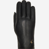 Jaxon (black) - goatskin leather gloves with luxurious faux fur lining & touchscreen feature - Schwartz & von Halen - US - 1