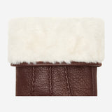 Jaxon (brown) - goatskin leather gloves with luxurious faux fur lining & touchscreen feature - Schwartz & von Halen - US - 3