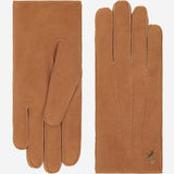Josie (camel) - suede goatskin leather gloves with luxurious sheep fur lining - Schwartz & von Halen - US - 2