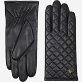 Kira (black) - sheepskin leather gloves with wool/cashmere lining & touchscreen feature - Schwartz & von Halen - US - 2