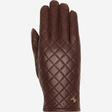 Kira (brown) - sheepskin leather gloves with wool/cashmere lining & touchscreen feature - Schwartz & von Halen - US - 1