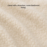 Alessandra (brown) - Goatskin leather gloves with lambswool lining & touchscreen feature