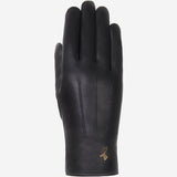 Lily (black) - sheepskin leather gloves with warm fleece lining & touchscreen feature - Schwartz & von Halen - US - 1