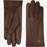 Lily (dark brown) - sheepskin leather gloves with warm fleece lining & touchscreen feature - Schwartz & von Halen - US - 2