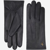 Lily (black) - sheepskin leather gloves with warm fleece lining & touchscreen feature - Schwartz & von Halen - US - 2