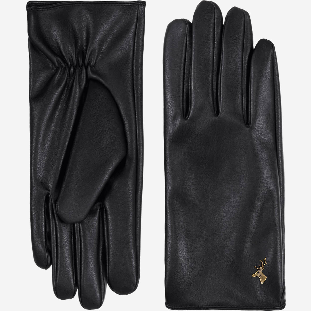 Luna - vegan leather gloves with warm fleece lining & touchscreen feature - Schwartz & von Halen - US - 2
