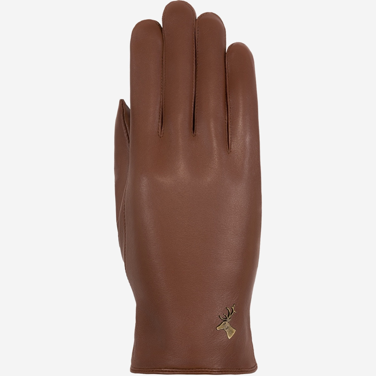 Ivy (cognac) - sheepskin leather gloves with wool/cashmere lining & touchscreen feature - Schwartz & von Halen - US - 1