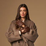 Marley (brown) – luxurious driving gloves made of American deerskin leather - Schwartz & von Halen - EU - 3