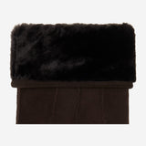 Matthew (brown) - suede goatskin leather gloves with luxurious sheep fur lining - Schwartz & von Halen - US - 3