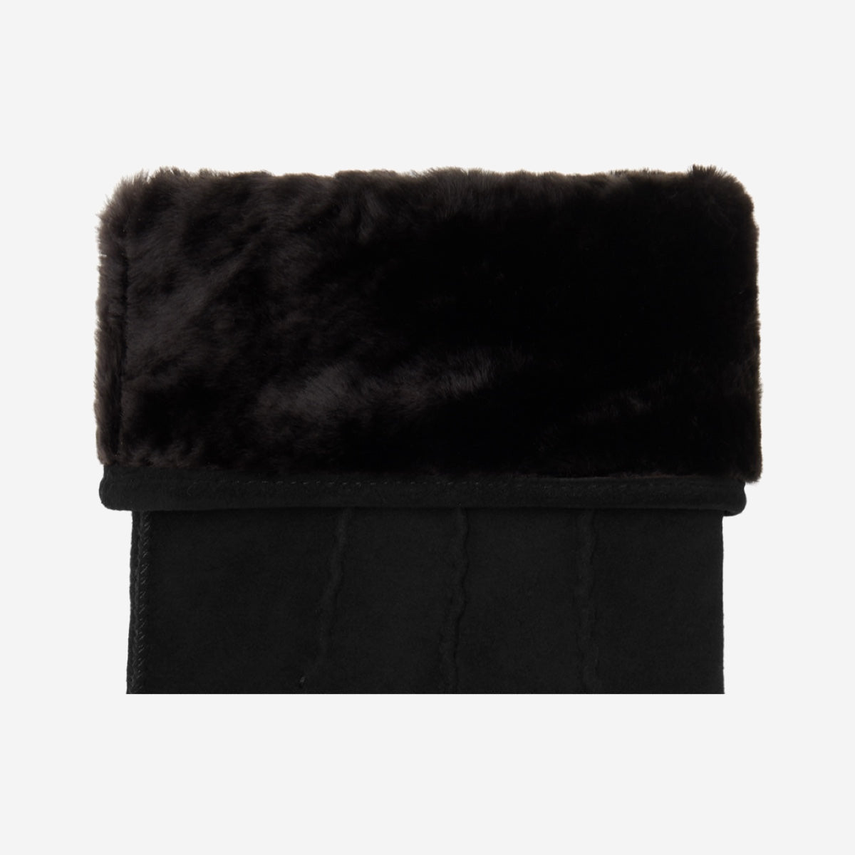 Matthew (black) - suede goatskin leather gloves with luxurious sheep fur lining - Schwartz & von Halen - US - 3