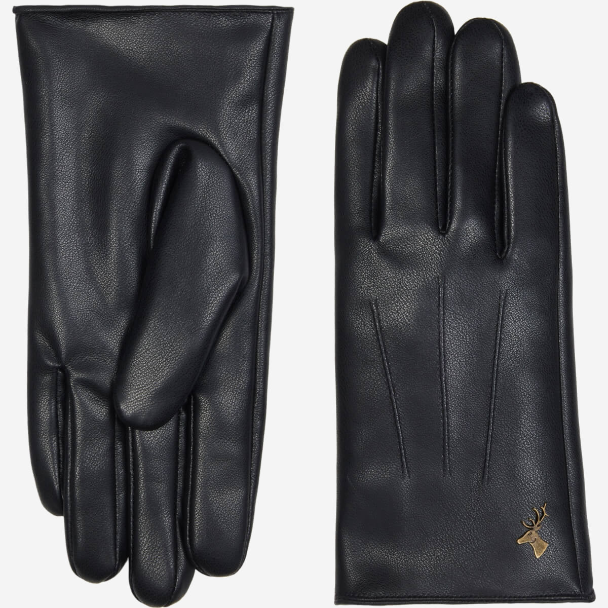 Musk - vegan leather gloves with fleece lining & touchscreen feature - Schwartz & von Halen - US - 2