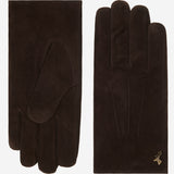 Rex (brown) - suede goatskin leather gloves with luxurious wool/cashmere lining - Schwartz & von Halen - US - 2