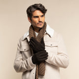 Rex (brown) - suede goatskin leather gloves with luxurious wool/cashmere lining - Schwartz & von Halen - US - 5