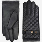 Smith (black) - sheepskin leather gloves with snaps & touchscreen feature - Schwartz & von Halen - US - 2
