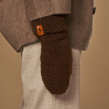 Sophia (brown) - Ultra-soft teddy mittens with warm faux fur lining - Schwartz & von Halen - US - 10