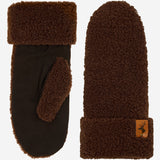 Sophia (brown) - Ultra-soft teddy mittens with warm faux fur lining - Schwartz & von Halen - US - 2
