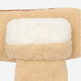 Sophia (beige) - suede teddy mittens with warm faux fur lining - Schwartz & von Halen - US - 3