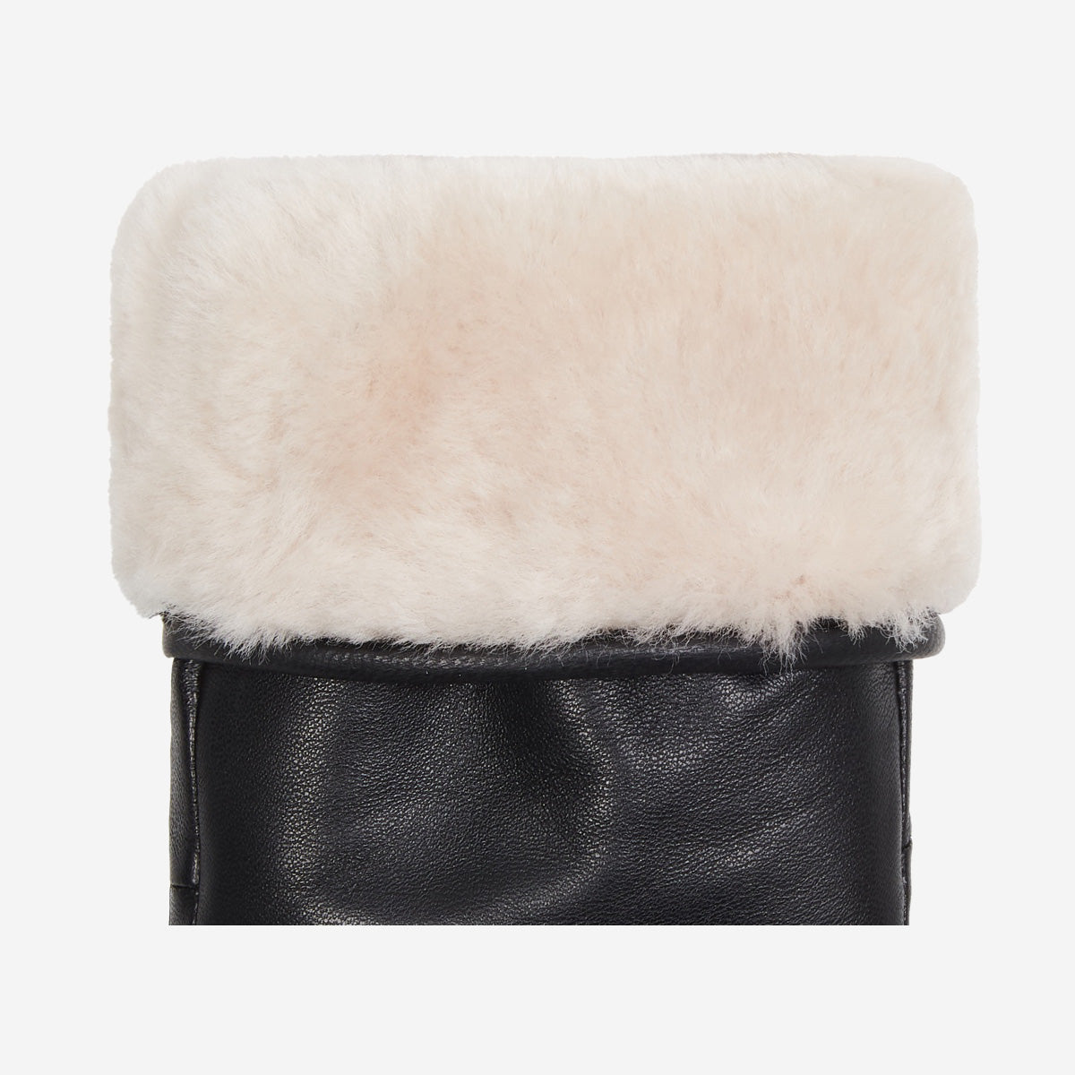 Mia – stylish leather mittens with luxurious lambswool lining & touchscreen feature - Schwartz & von Halen - US - 3