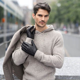 Al Capone – sheepskin leather gloves with luxurious faux fur lining & touchscreen feature - Schwartz & von Halen - US - 8