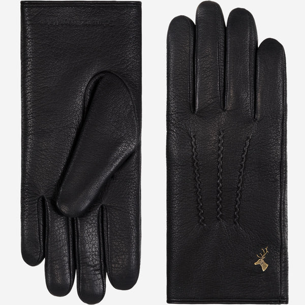 アーバンリサーチ　GLOVES MENSTOUCH LAMBSKIN新品・未使用 Women's Black Leather Gloves - Touchscreen - Lambswool Lining