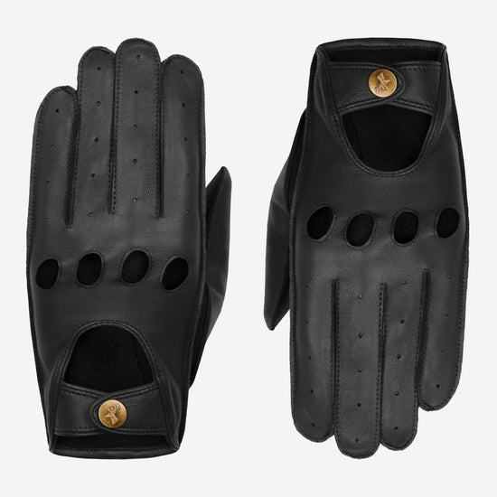 Alexis (black) – Classic women's lambskin driving gloves with touchscreen feature - Schwartz & von Halen - US - 3