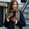 Alexis (brown) – Classic women's lambskin driving gloves with touchscreen feature- Schwartz & von Halen - US - 5