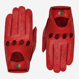 Alexis (red) – Classic women's lambskin driving gloves with touchscreen feature