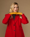 Alexis (yellow) – Classic women's lambskin driving gloves with touchscreen feature