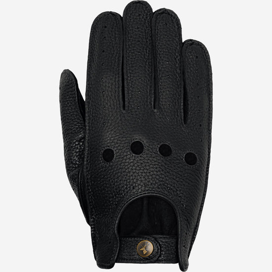 Austin (black) – luxurious driving gloves made of American deerskin leather - Schwartz & von Halen - US - 1