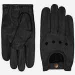 Austin (black) – luxurious driving gloves made of American deerskin leather - Schwartz & von Halen - EU - 2