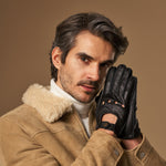 Austin (black) – luxurious driving gloves made of American deerskin leather - Schwartz & von Halen - US - 5