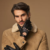 Austin (black) – luxurious driving gloves made of American deerskin leather - Schwartz & von Halen - US - 7