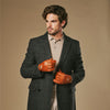 Austin (cognac) – Luxurious men's driving gloves made of American deerskin leather- Schwartz & von Halen - US - 8