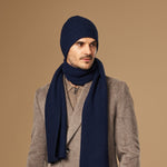 Mischa (navy blue) - premium beanie made of soft Merino wool (unisex)  - Schwartz & von Halen - EU - 2
