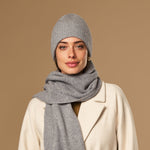 Mischa (grey) - premium beanie made of soft Merino wool (unisex) - Schwartz & von Halen - EU - 2