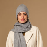 Mischa (grey) - premium beanie made of soft Merino wool (unisex) - Schwartz & von Halen - EU - 2